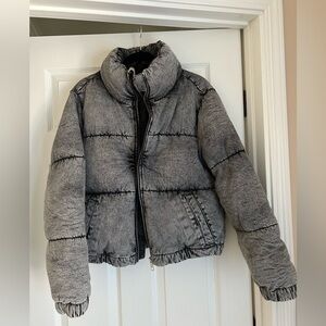 Garage Denim Puffer Jacket